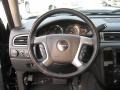 Ebony 2011 GMC Sierra 2500HD Denali Crew Cab 4x4 Steering Wheel