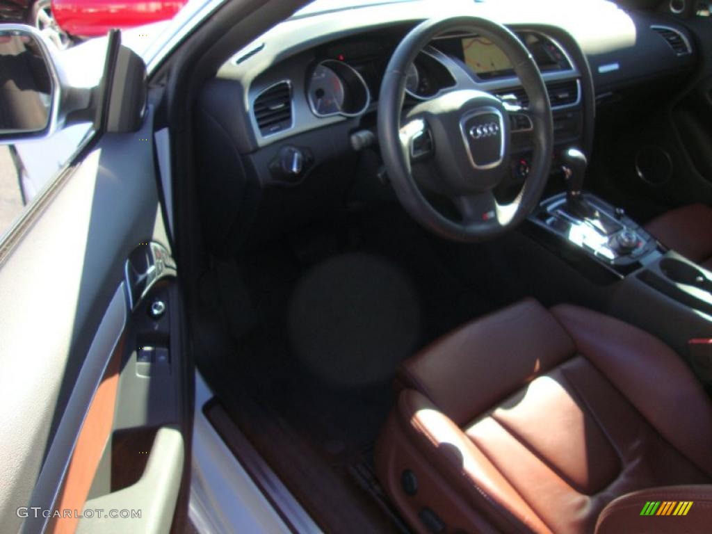 Tuscan Brown Interior 2008 Audi S5 4.2 quattro Photo #39066207
