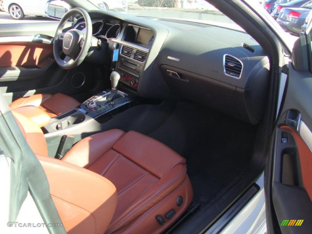 2008 Audi S5 4.2 quattro Tuscan Brown Dashboard Photo #39066291