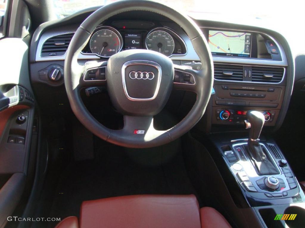 2008 Audi S5 4.2 quattro Tuscan Brown Dashboard Photo #39066511