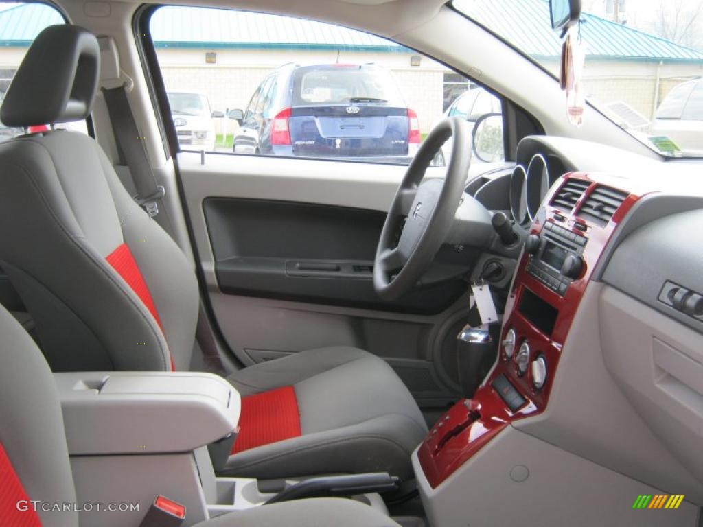 Pastel Slate Gray Red Interior 2007 Dodge Caliber Sxt Photo