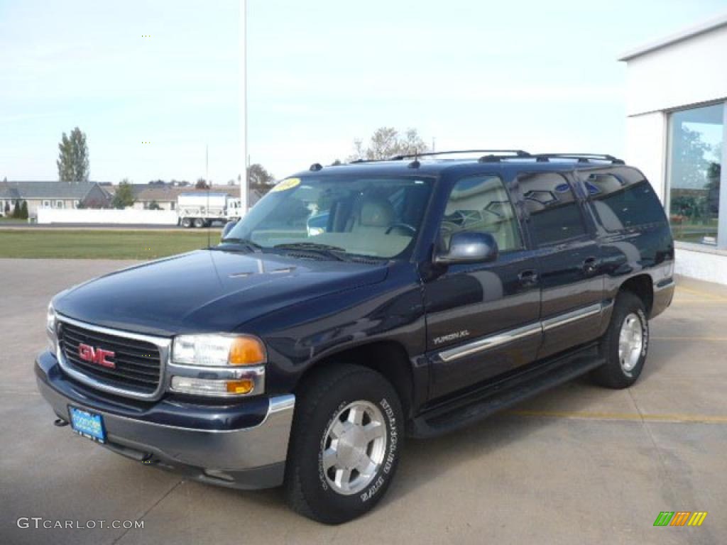 2004 Yukon XL 1500 SLT 4x4 - Deep Blue Metallic / Neutral/Shale photo #10