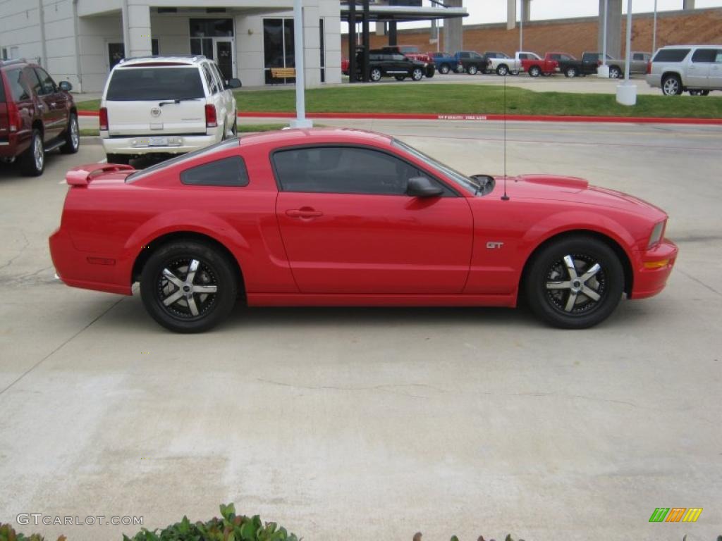 2008 Mustang GT Premium Coupe - Torch Red / Dark Charcoal photo #6