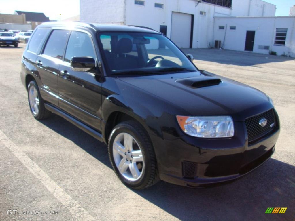 2007 Forester 2.5 XT Sports - Obsidian Black Pearl / Anthracite Black photo #4