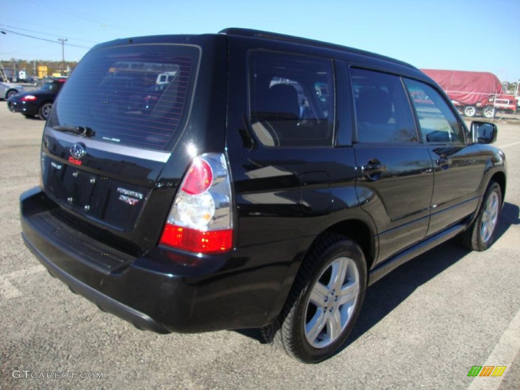 2007 Forester 2.5 XT Sports - Obsidian Black Pearl / Anthracite Black photo #8