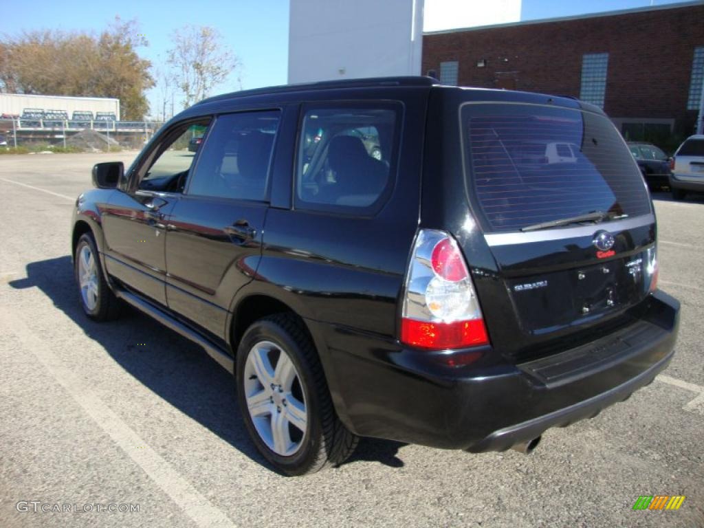 2007 Forester 2.5 XT Sports - Obsidian Black Pearl / Anthracite Black photo #10