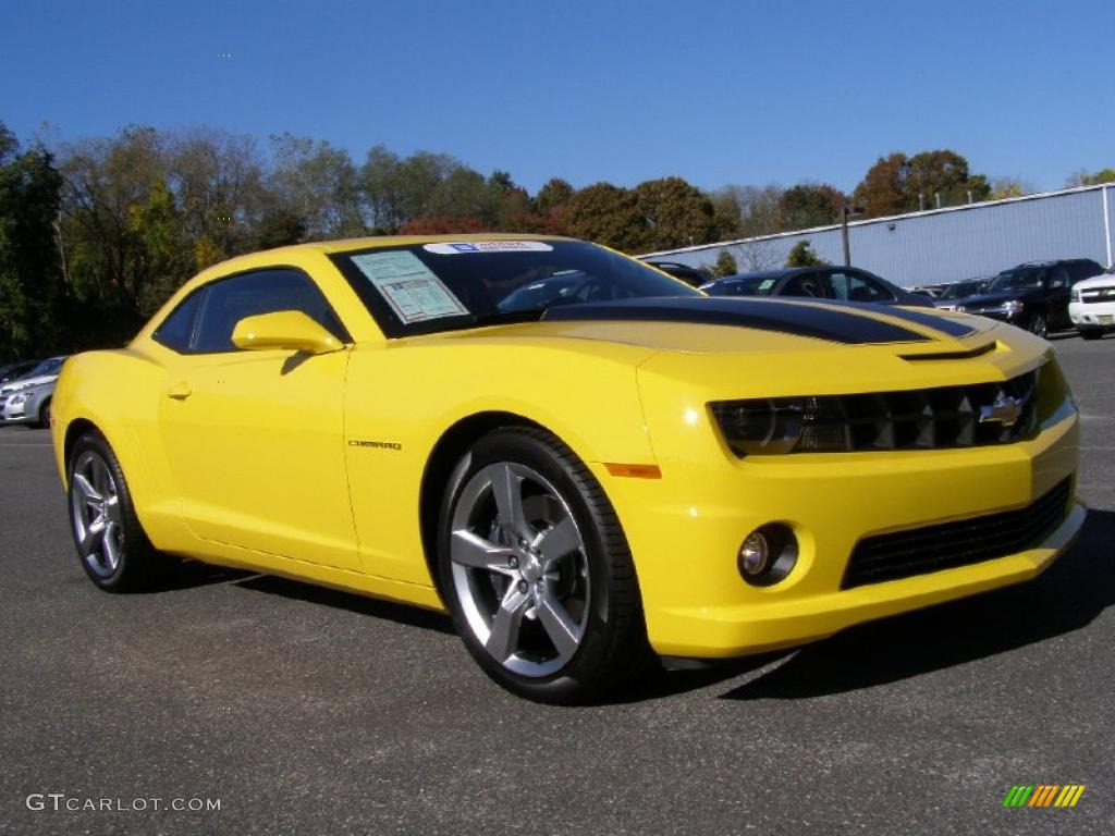 Rally Yellow 2011 Chevrolet Camaro SS/RS Coupe Exterior Photo #39069591