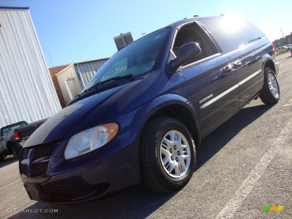 2001 Grand Caravan Sport - Patriot Blue Pearlcoat / Sandstone photo #1