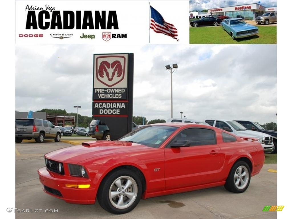 2008 Mustang GT Premium Coupe - Torch Red / Dark Charcoal photo #1