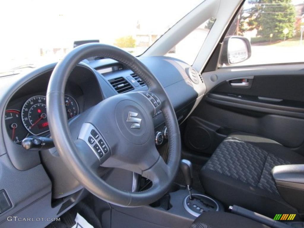 Black Interior 2008 Suzuki SX4 Crossover Touring AWD Photo #39071251