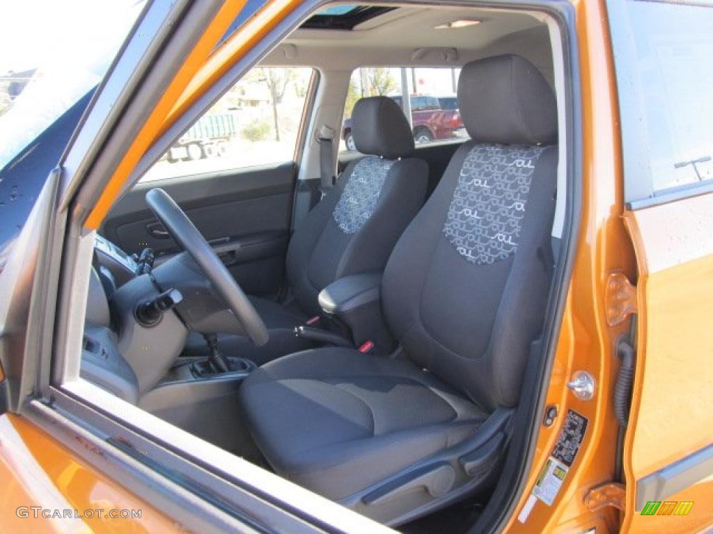 Black Soul Logo Cloth Interior 2010 Kia Soul Ignition Special Edition Photo #39072431