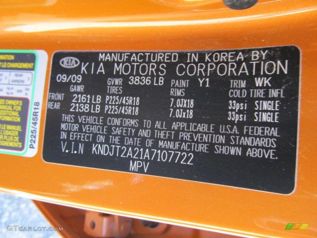 2010 Soul Color Code Y1 for Ignition Orange Photo #39072495