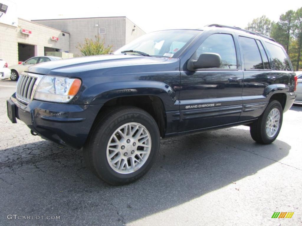 2004 Grand Cherokee Limited 4x4 - Midnight Blue Pearl / Sandstone photo #1