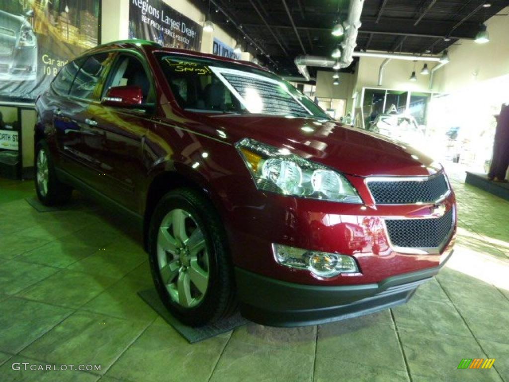 2011 Traverse LT AWD - Red Jewel Metallic / Ebony/Ebony photo #1