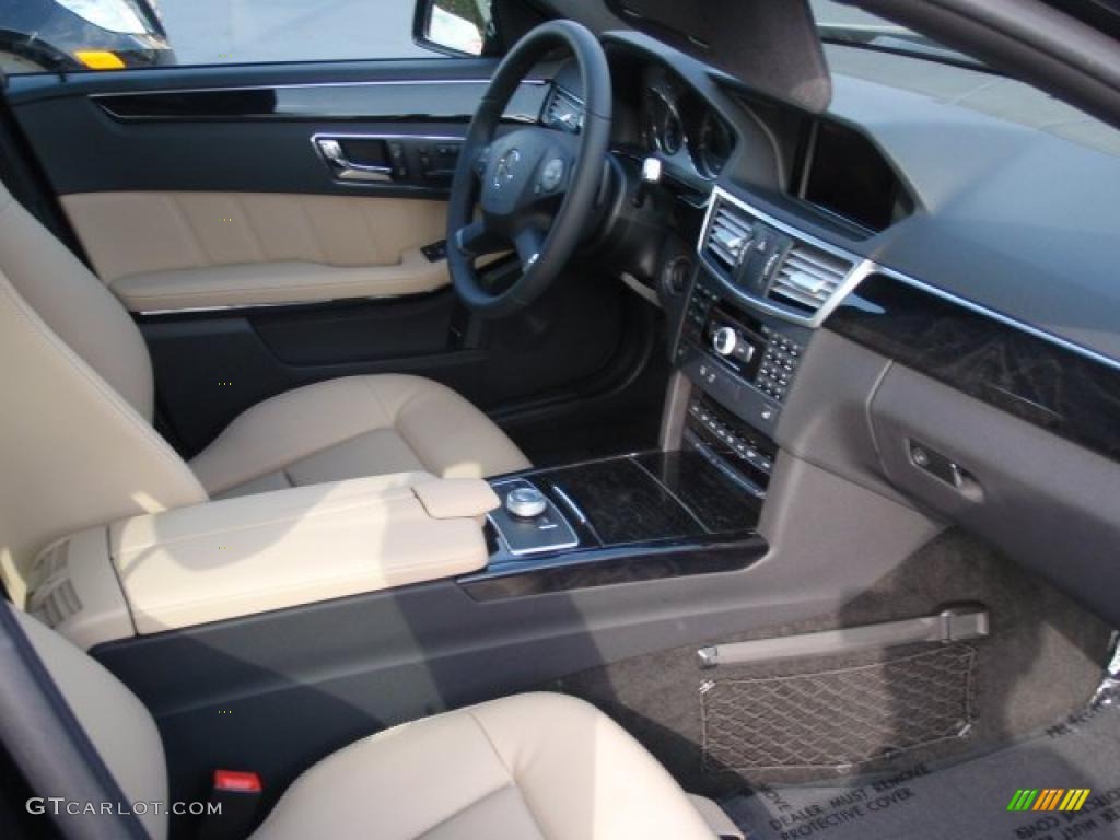 Ash/Black Interior 2011 Mercedes-Benz E 350 Sedan Photo #39074051