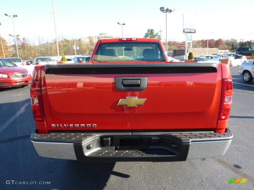 2011 Silverado 1500 Regular Cab - Victory Red / Dark Titanium photo #6