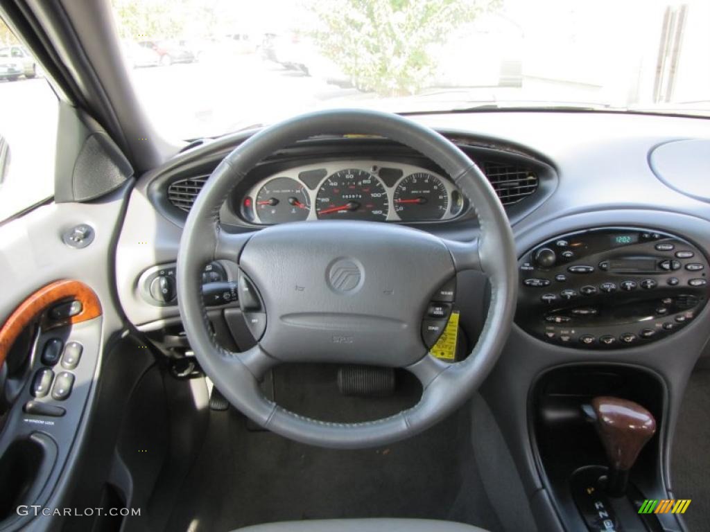 1999 Mercury Sable LS Sedan Medium Graphite Steering Wheel Photo #39074319