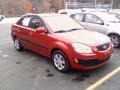 2009 Tropical Red Kia Rio LX Sedan  photo #2