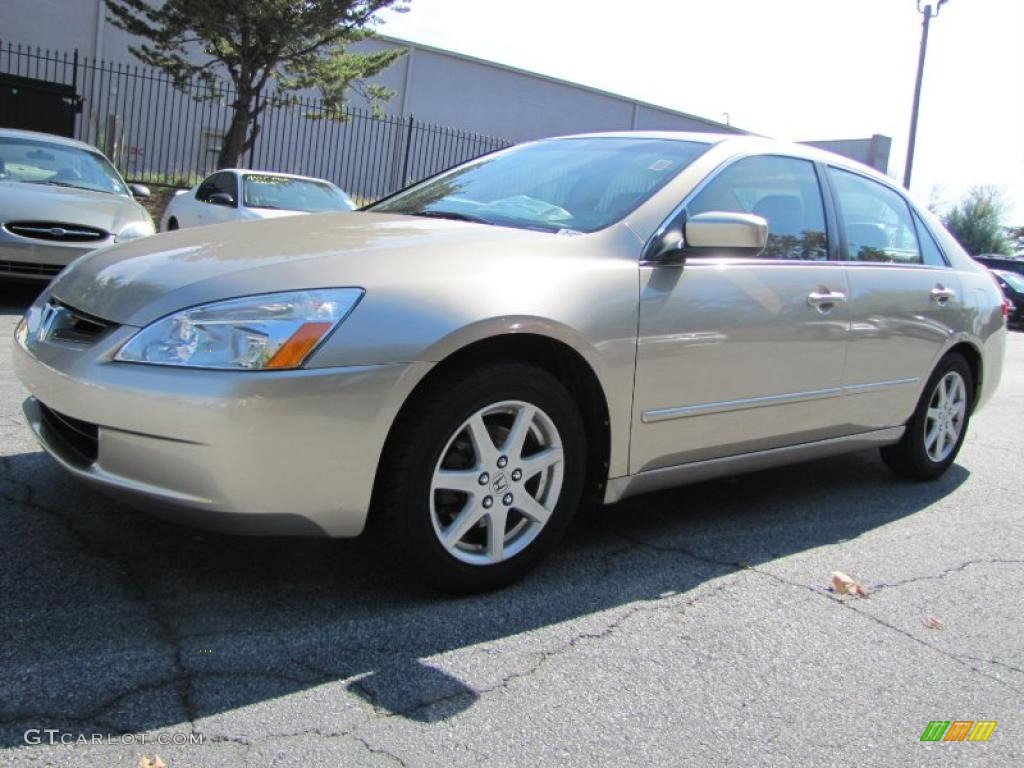 2003 Accord EX V6 Sedan - Desert Mist Metallic / Ivory photo #1
