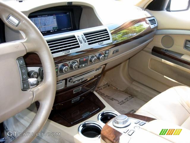 2006 7 Series 750i Sedan - Monaco Blue Metallic / Dark Beige/Beige III photo #7