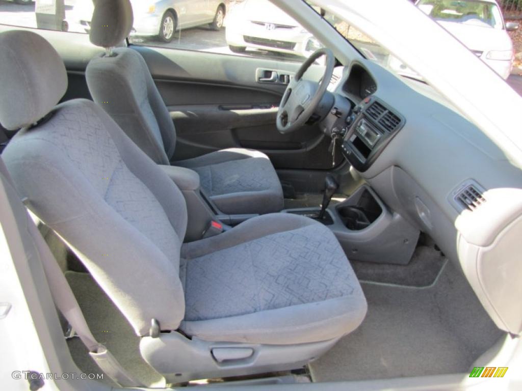 Gray Interior 1999 Honda Civic EX Coupe Photo #39076323