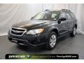 2008 Obsidian Black Pearl Subaru Outback 2.5i Wagon  photo #1