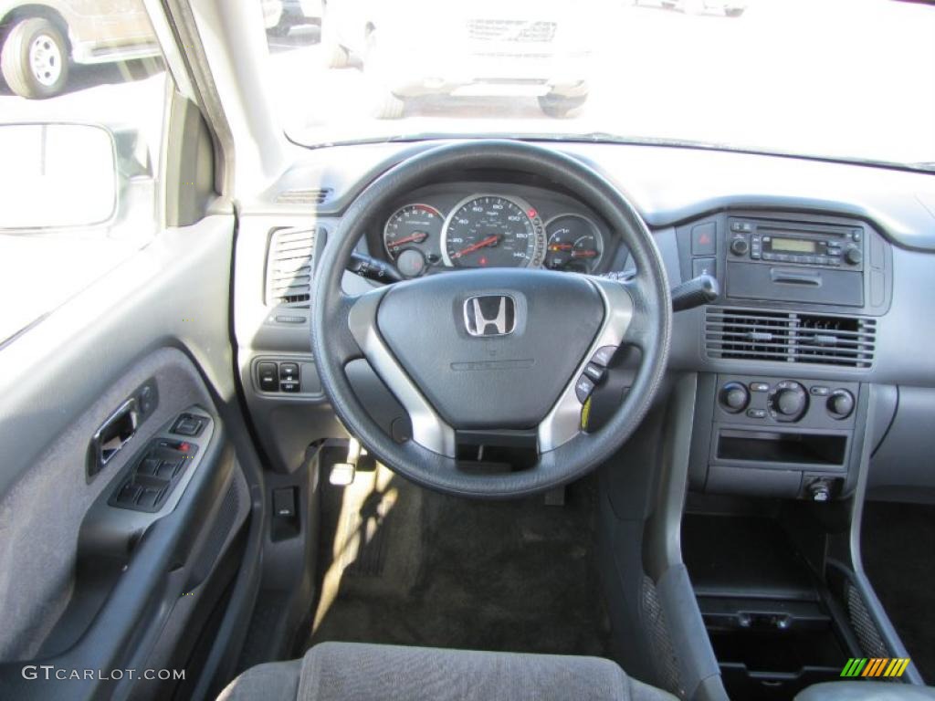 2003 Honda Pilot LX 4WD Gray Steering Wheel Photo #39077339