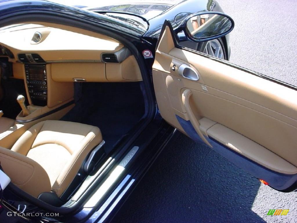 2009 911 Carrera Coupe - Midnight Blue Metallic / Sand Beige photo #15