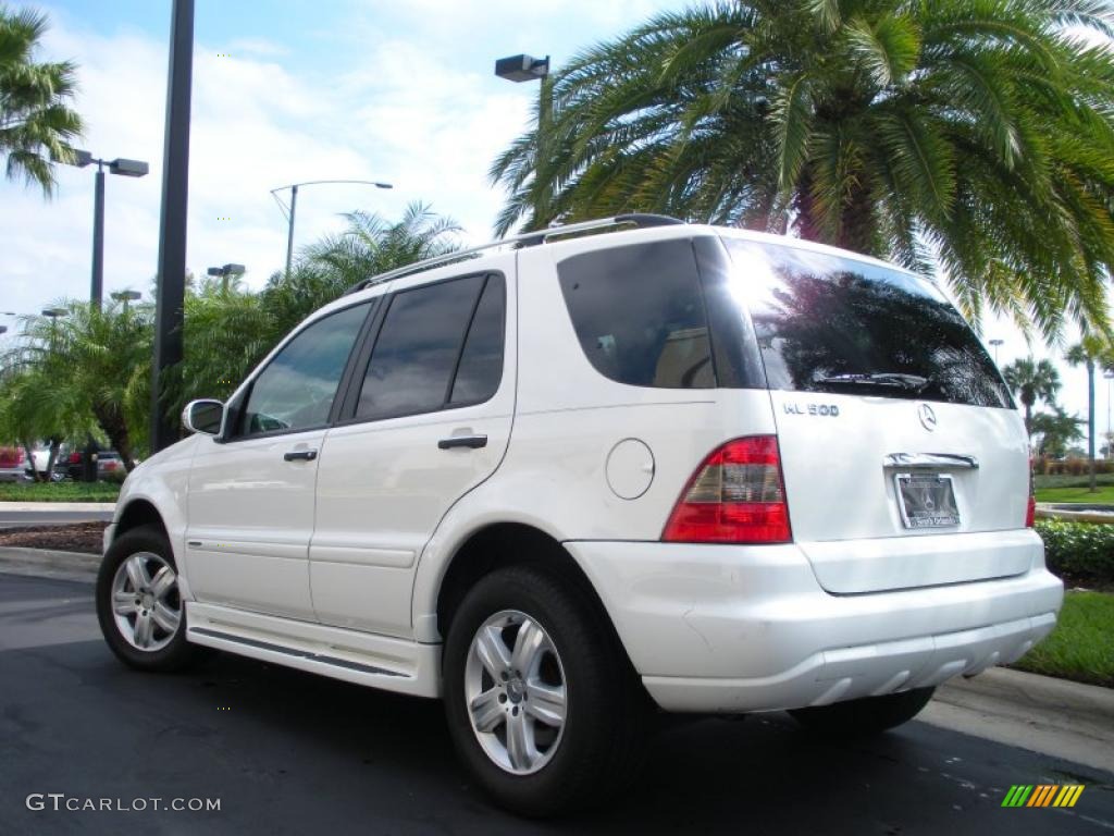 2005 ML 500 4Matic - Alabaster White / Charcoal photo #8