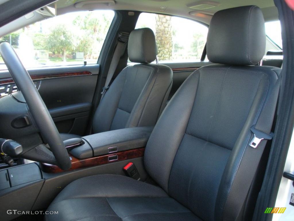 Black Interior 2008 Mercedes-Benz S 550 Sedan Photo #39079127