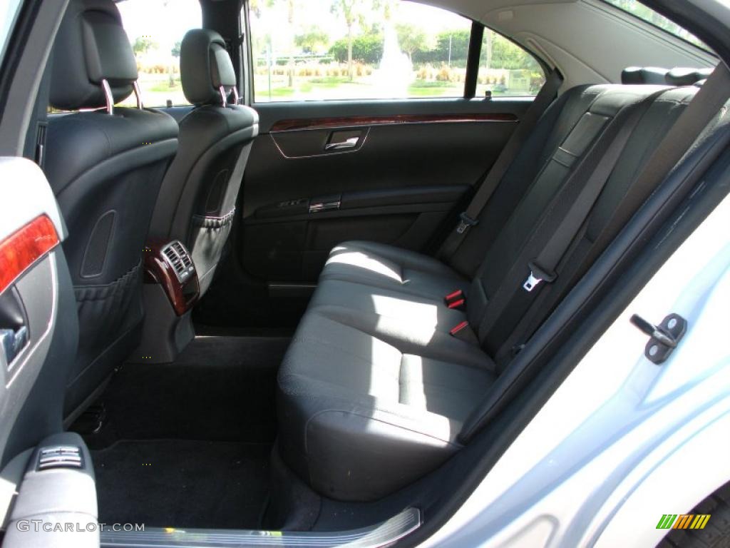 Black Interior 2008 Mercedes-Benz S 550 Sedan Photo #39079143