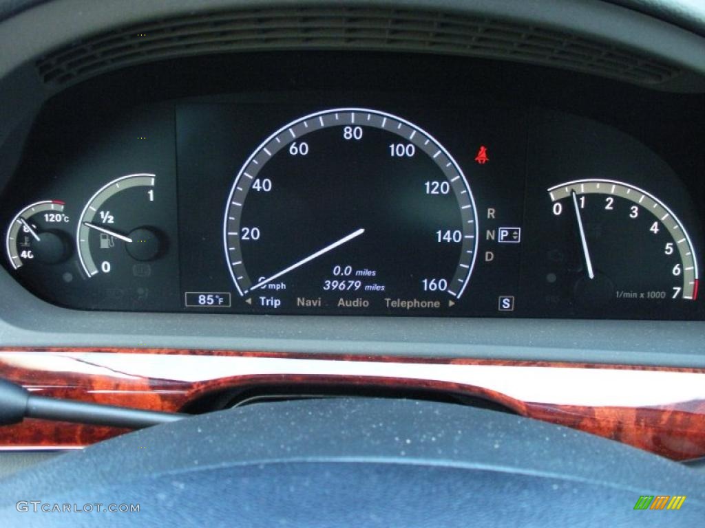 2008 Mercedes-Benz S 550 Sedan Gauges Photo #39079255