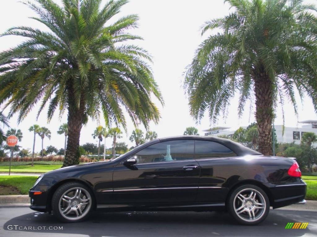Obsidian Black Metallic 2008 Mercedes-Benz CLK 550 Cabriolet Exterior Photo #39079835