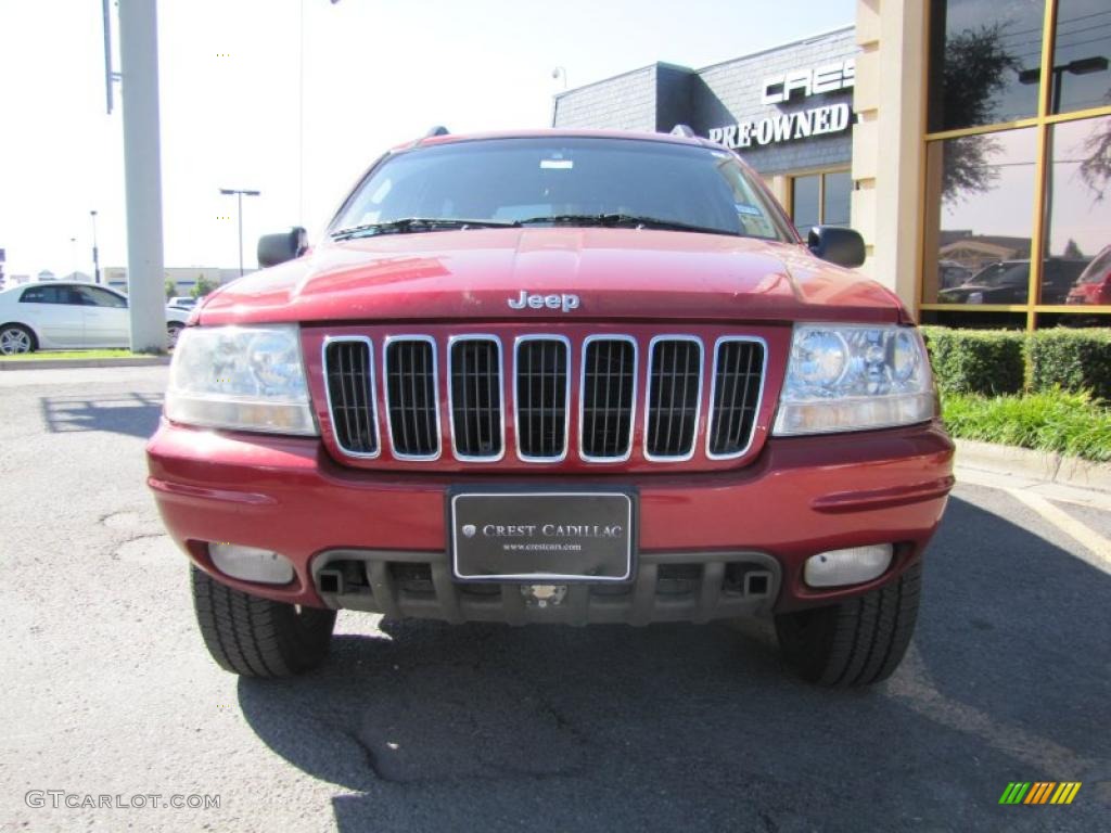 2002 Grand Cherokee Overland 4x4 - Inferno Red Tinted Pearlcoat / Dark Slate Gray/Light Slate Gray photo #2