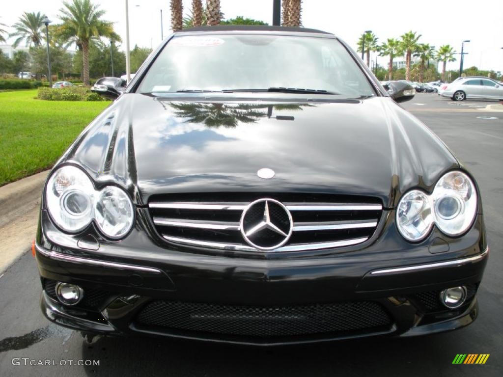 Obsidian Black Metallic 2008 Mercedes-Benz CLK 550 Cabriolet Exterior Photo #39079879