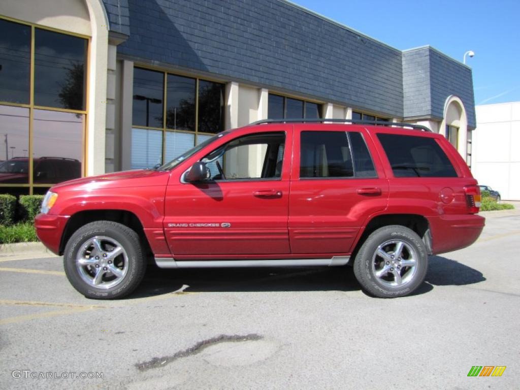 2002 Grand Cherokee Overland 4x4 - Inferno Red Tinted Pearlcoat / Dark Slate Gray/Light Slate Gray photo #4