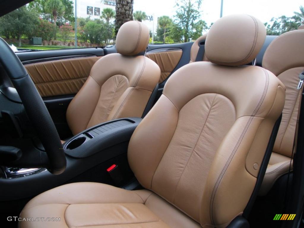 Cappuccino/Black Interior 2008 Mercedes-Benz CLK 550 Cabriolet Photo #39080095