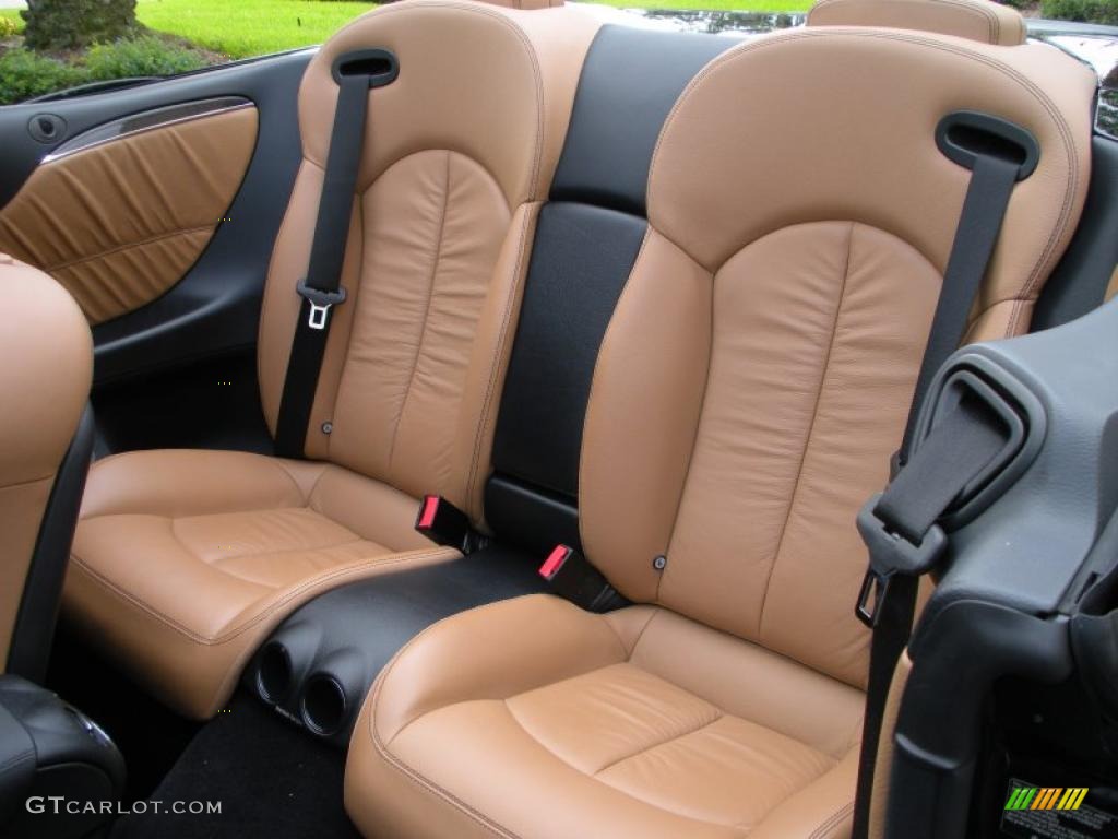 Cappuccino/Black Interior 2008 Mercedes-Benz CLK 550 Cabriolet Photo #39080116
