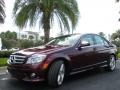 Barolo Red Metallic 2009 Mercedes-Benz C 350 Sport Exterior