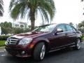 2009 Barolo Red Metallic Mercedes-Benz C 350 Sport  photo #2