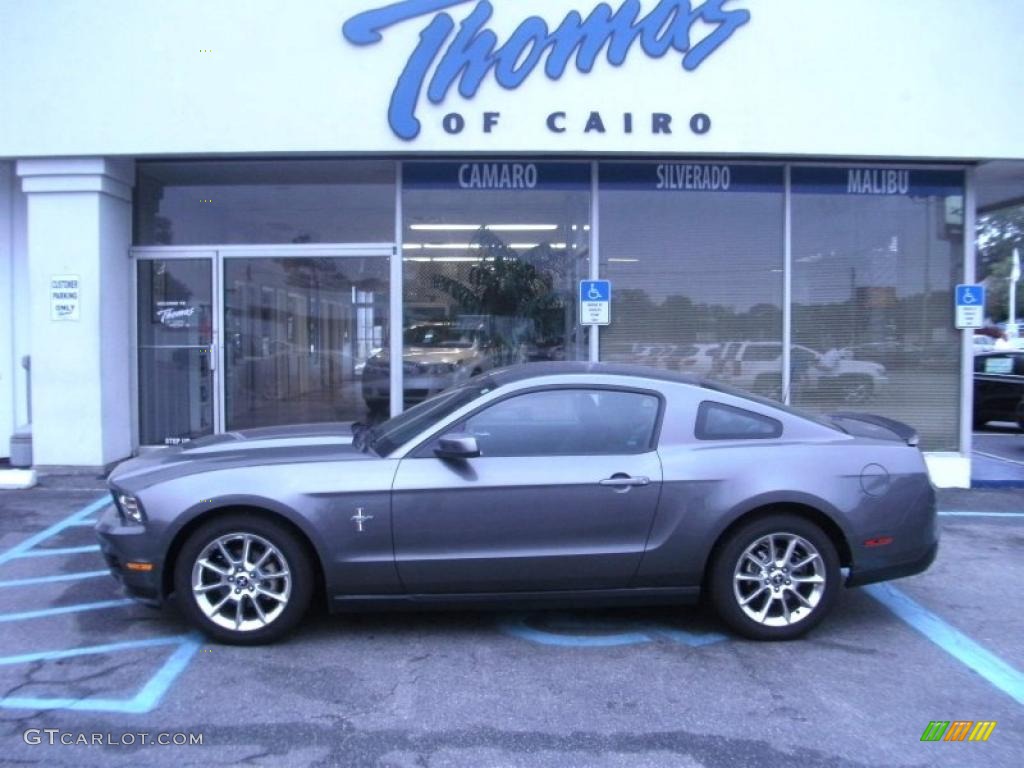 2010 Mustang V6 Premium Coupe - Sterling Grey Metallic / Charcoal Black photo #1