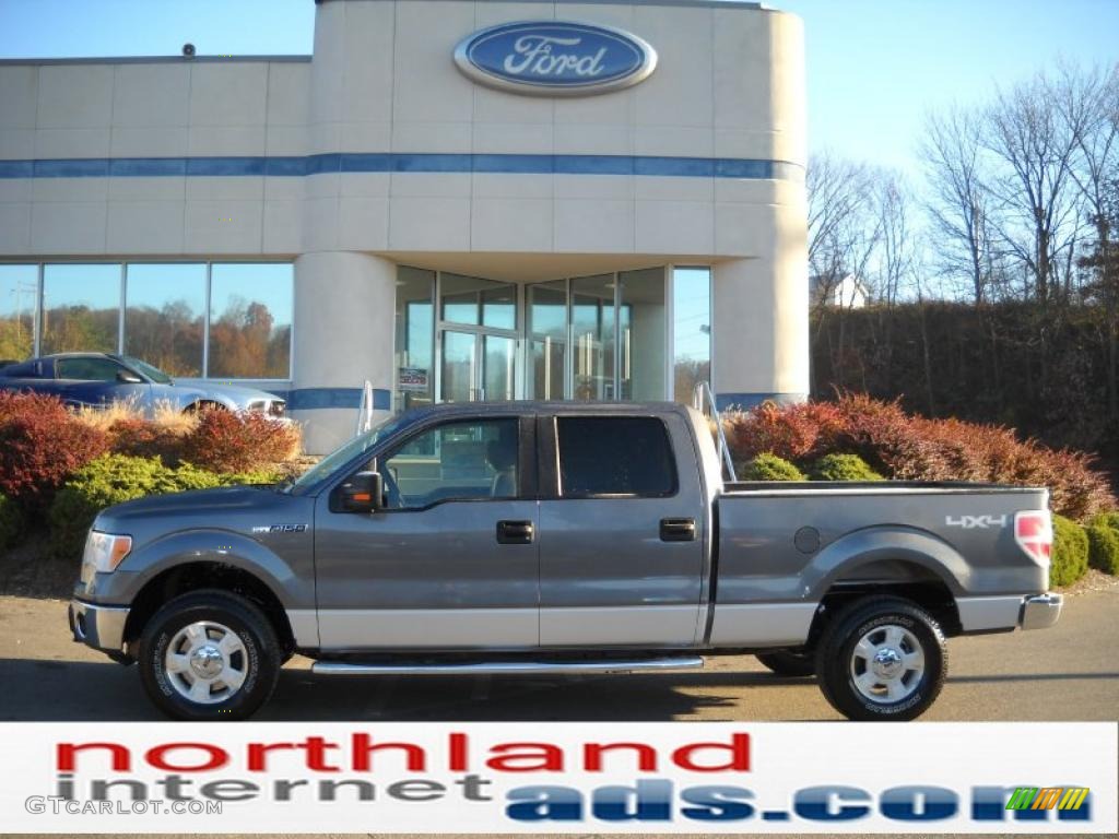 2010 F150 XLT SuperCrew 4x4 - Sterling Grey Metallic / Medium Stone photo #1