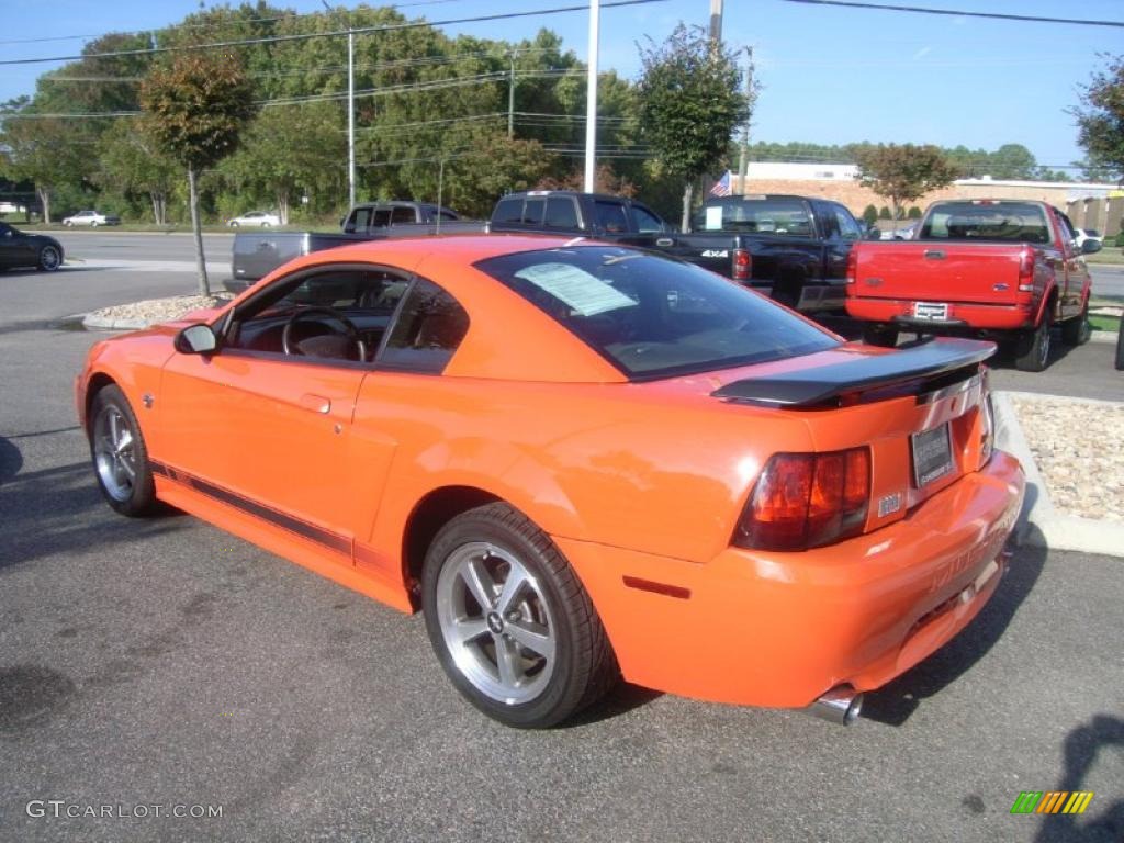 Competition Orange 2004 Ford Mustang Mach 1 Coupe Exterior Photo #39082385