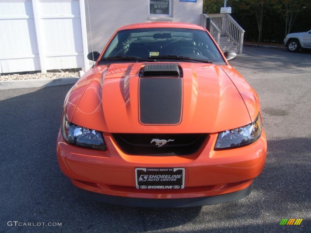 2004 Mustang Mach 1 Coupe - Competition Orange / Dark Charcoal photo #8