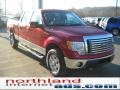 2010 Red Candy Metallic Ford F150 XLT SuperCrew 4x4  photo #4