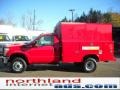 Vermillion Red 2011 Ford F350 Super Duty XL Regular Cab 4x4 Chassis Commercial
