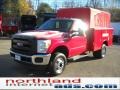 Vermillion Red - F350 Super Duty XL Regular Cab 4x4 Chassis Commercial Photo No. 2