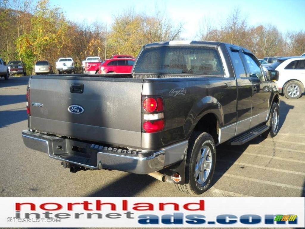 2004 F150 XLT SuperCab 4x4 - Dark Shadow Grey Metallic / Dark Flint photo #6