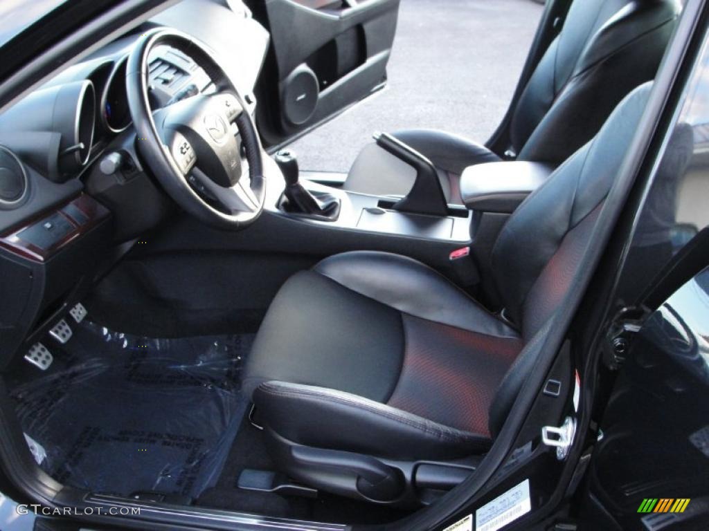 Black/Red Interior 2010 Mazda MAZDA3 MAZDASPEED3 Sport 5 Door Photo #39084573