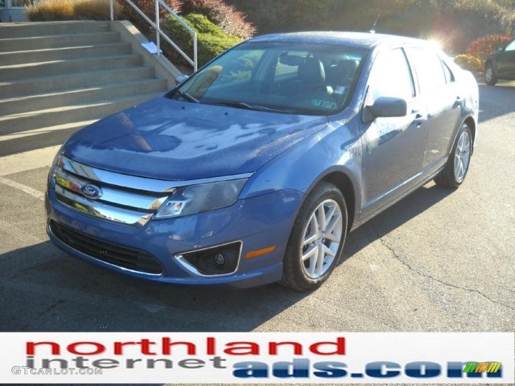 2010 Fusion SEL V6 - Sport Blue Metallic / Charcoal Black photo #2